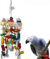 img 1 attached to Colorful Bird Parakeet Toys: Swing, Chew, Climb, & Play – Ideal for Budgerigar, Parakeet, Conure, Cockatiel & More! review by Amanda Castillo