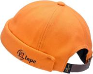 stylish croogo brimless cap: unique docker beanie watch cap rolled cuff harbour hat - adjustable, landlord hat sailor - no brim skull cap logo