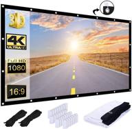 🎥 aajk 120-inch 4k projector screen: portable foldable 16:9 hd movie screen for projectors, with anti-light feature - perfect for outdoor use logo