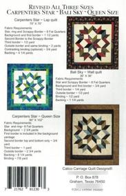 img 1 attached to Carpenters Star Bali Quilt Pattern Friendly