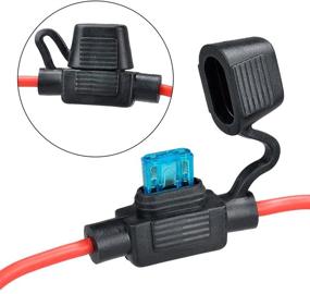 img 2 attached to 💦 Waterproof Mini Blade Fuse Holder Set with 15A Fuses - MUYI 2 Pack