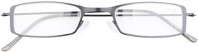 img 2 attached to 👓 Eyekepper 3-Pack Stainless Steel Half-Eye Reading Glasses Readers +0.75