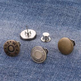 img 3 attached to ButtonPro: Convenient, Tool-Free Button Pins for Jeans - Enhance Fashion, DIY & Crafts Effortlessly!