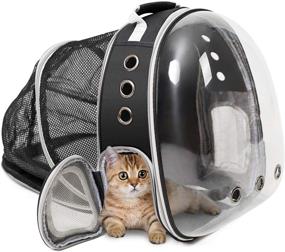 img 4 attached to 🐾 Convenient ZolooPet Expandable Pet Backpack Carrier for Cats & Dogs - Up to 15 lbs - Large Capacity Pet Travel Bags for Hiking, Camping, Travelling