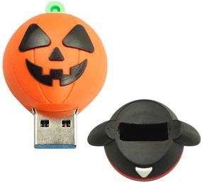 img 2 attached to 🎃 Marceloant USB3.0 Cute Cartoon Pumpkin Shape Flash Drive - 32GB Memory Stick, External Storage Flash Memory Pen Drive