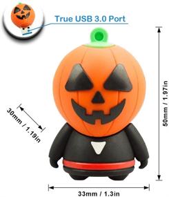 img 3 attached to 🎃 Marceloant USB3.0 Cute Cartoon Pumpkin Shape Flash Drive - 32GB Memory Stick, External Storage Flash Memory Pen Drive