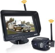 wireless backup camera system kit with ahd1080p resolution – rear view camera & 7'' lcd reversing monitor for trailer, rv, bus, trucks, horse-trailer, school bus, farm machine, etc. logo