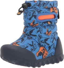 img 4 attached to Bogs Dinos Print Blue Unisex Little