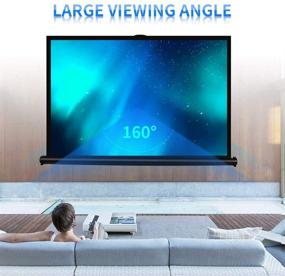 img 4 attached to 40-Inch Portable Projector Screen 16:9 Small Projection Screen Self-Supporting High-Definition Floor-Standing Projection Screen For Home Theater School Meeting Room