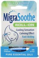 💆 relieve migraine discomfort with health from the sun migrasoothe roll-on, 1 ounce logo