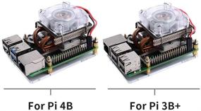 img 2 attached to 🖥️ GeekPi Raspberry Pi 4 Fan and Low-Profile CPU Cooler with RGB Cooling Fan and Heatsink - Compatible with Raspberry Pi 4 Model B, Raspberry Pi 3B+, and Raspberry Pi 3 Model B (Silver)