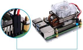 img 1 attached to 🖥️ GeekPi Raspberry Pi 4 Fan and Low-Profile CPU Cooler with RGB Cooling Fan and Heatsink - Compatible with Raspberry Pi 4 Model B, Raspberry Pi 3B+, and Raspberry Pi 3 Model B (Silver)