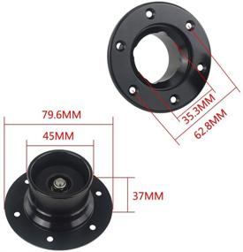 img 3 attached to 🔒 PQY Billet Aluminum Non-Vented Black Aircraft Fuel Cell Gas Cap with 6-Hole Anodized Design: High-Performance Solution for Efficient Fuel Management