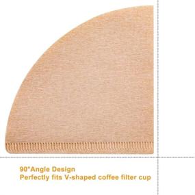 img 2 attached to 300 Pack Cone Coffee Filters, Unbleached Paper, V02 Size, Compatible with V60 and No.2 Pour Over Drippers - 2-4 Cups