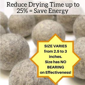 img 2 attached to 🐑 Premium Quality Alpaca Dryer Balls: Natural, Organic Fabric Softener | Hypoallergenic, Static Reducer | Sustainable, Toxin-Free & Handmade in USA | Reusable & Long-Lasting