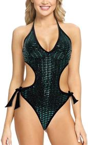 img 4 attached to Modihito Backless Swimsuit Monokini LGA20173 Women's Clothing for Swimsuits & Cover Ups