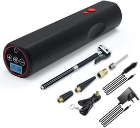 img 4 attached to 🔋 Leadsolar Next-Gen Cordless Portable Tire Inflator - Bicycle & Car Air Compressor, Digital Control, 120 PSI, 2200mA Li-ion Battery, 12V DC/110V AC Adapter