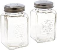 🧂 home essentials & beyond clear salt and pepper shakers - set of 2: stylish seasoning dispensers for your table logo