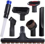 keepow universal vacuum attachments accessories cleaning kit - hardwood floor dust brush for 32mm (1 1/4 inch) standard hose, 7-piece set логотип