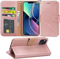 arae compatible with iphone 13 case[ not for iphone 13 pro] with card holder and wrist strape wallet flip cover for iphone 13 6 logo