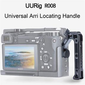 img 3 attached to 📷 UURig R008 Camera/DSLR Top Handle with ARRI Hole Connection Grip for Sony A6400 6300 Camera Cage Ideal for Low Angle Shots, 4 Cold Shoe Mounts for Microphone Attachment, 15MM NATO Rail Rod Clamp Tube Hole - Video Film Making Accessory