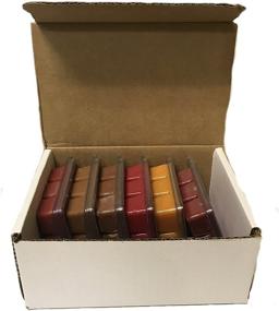 img 1 attached to Autumn Spice Pack: 6 Pack Soy Blend Wickless Candle Wax Bar Melts - Perfect for Fall or Winter, featuring Pumpkin Spice, Cinnamon Red Hot, Spiced Apple Cider, Spiced Cranberry, Hot Apple Pie, and Autumn Warmth