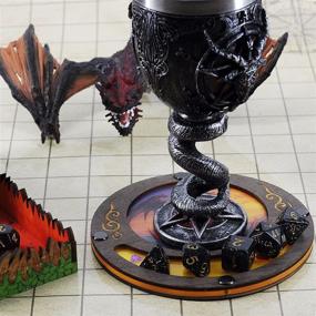 img 3 attached to 🐉 Stylish Acrylic Dragon Printed Dice Coaster - A Must-Have for Gaming Enthusiasts!