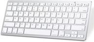 🔑 sparin bluetooth keyboard: compatible with ipad pro 12.9 / 11 inch, ipad 8th gen, ipad air 4, ipad mini & more! white wireless keyboard for ipads/iphones logo