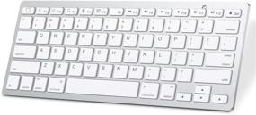 img 4 attached to 🔑 SPARIN Bluetooth Keyboard: Compatible with iPad Pro 12.9 / 11 Inch, iPad 8th Gen, iPad Air 4, iPad Mini & More! White Wireless Keyboard for iPads/iPhones