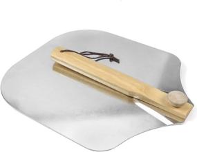 img 3 attached to 🍕 Aluminum Pizza Peel with Foldable Wood Handle - Metal Pizza Spatula Paddle for Baking Homemade Pizza on Pizza Stone (Pizza Peel)