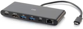 img 4 attached to 🔌 C2G Docking Station: USB C & Thunderbolt 3 Compatible, 4K Display, Black, Cables to Go 28845