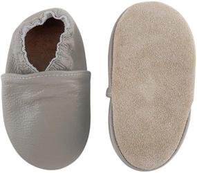 img 3 attached to 👶 Ultimate Comfort for Little Feet: Soft Leather Baby Moccasins - Perfect First Walker Shoes