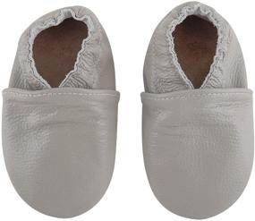 img 4 attached to 👶 Ultimate Comfort for Little Feet: Soft Leather Baby Moccasins - Perfect First Walker Shoes