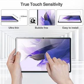 img 1 attached to 📱 Примиум [2 пакета] Протекторы экрана ProCase для Galaxy Tab S7 FE 2021 / Tab S7 Plus 2020 12.4 дюйма - Защитные стеклянные пленки от царапин | T730 T736 T970 T975 T976 T978