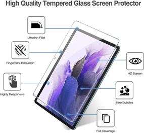 img 2 attached to 📱 Примиум [2 пакета] Протекторы экрана ProCase для Galaxy Tab S7 FE 2021 / Tab S7 Plus 2020 12.4 дюйма - Защитные стеклянные пленки от царапин | T730 T736 T970 T975 T976 T978