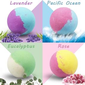 img 1 attached to 🛀 Indulge in Relaxation: SCENTORINI Bath Bombs with Scented Candles Gift Set - 4 Bath Bombs & 2 Candles for Ultimate Moisturization - Perfect Birthday or Mother's Day Gift!