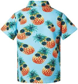 img 3 attached to 🍍 RAISEVERN Hawaiian Pineapple Tropical Boys' Clothing Glasses