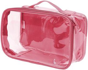 img 4 attached to Small Clear Travel Packing Cube - Transparent PVC Pouch for Suitcases & Diaper Bags