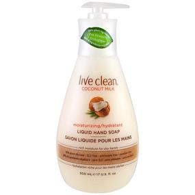 img 1 attached to 🥥 Live Clean Hand Soap Coconut Milk 17oz Pump (502ml) - Pack of 6