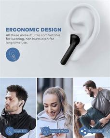 img 1 attached to Водонепроницаемые беспроводные наушники Bluetooth