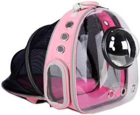 img 4 attached to 🐾 Pet Carrier Backpack for Small Dogs and Cats - Airline Approved, Expandable Bubble Backpack for Travel, Hiking, and Outdoor Use