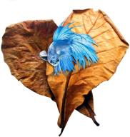 sungrow indian almond leaves for betta: ideal for play, hideouts, and overall development - 8 inches long, easy-to-use - pack of 10 leaves logo