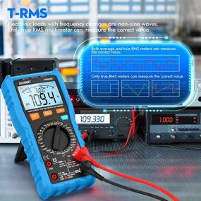 img 1 attached to ⚡ TRMS Digital Multimeter: 10000 Counts Tester for Auto and Manual Ranging, Measures AC/DC Current, Voltage, Resistance, Frequency, Temperature, features NCV Probe, Flashlight, and LCD Backlit Display