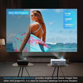 img 2 attached to 🎥 Full HD Native 1080P WiFi Bluetooth Projector - 9800LM, 450" Display, 4K Movie Support