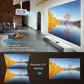 img 3 attached to 🎥 Full HD Native 1080P WiFi Bluetooth Projector - 9800LM, 450" Display, 4K Movie Support