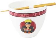 naruto ramen bowl with ichiraku chopsticks logo