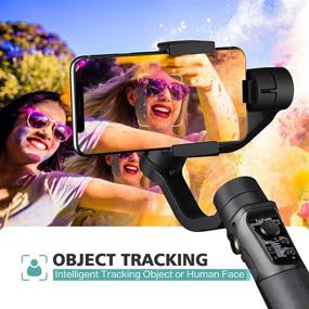 img 1 attached to 📷 Hohem 3-Axis Gimbal Stabilizer for iPhone 12 11 PRO MAX X XR XS Smartphone with Inception Sport Mode, Object and Face Tracking, Motion Time-Lapse, Quick Balance - Handheld Gimbal for Vlog, YouTuber, and Live Video