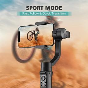 img 2 attached to 📷 Hohem 3-Axis Gimbal Stabilizer for iPhone 12 11 PRO MAX X XR XS Smartphone with Inception Sport Mode, Object and Face Tracking, Motion Time-Lapse, Quick Balance - Handheld Gimbal for Vlog, YouTuber, and Live Video