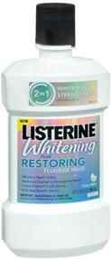 img 1 attached to Listerine Whitening Restoring Fluoride Rinse Oral Care