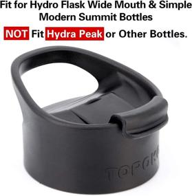 img 3 attached to 🔝 Hydro Flask Flip Lid: BPA-Free Coffee Lid for Wide Mouth Bottles - Travel Mug Lid Replacement for Hydroflask & Simple Modern Summit Insulated Water Bottles